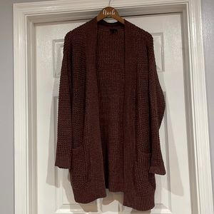 Rust Brown cardigan size 1X.